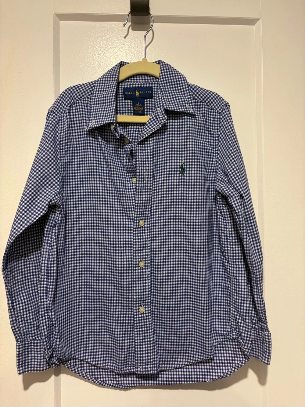 RL Blue & White Gingham Shirt